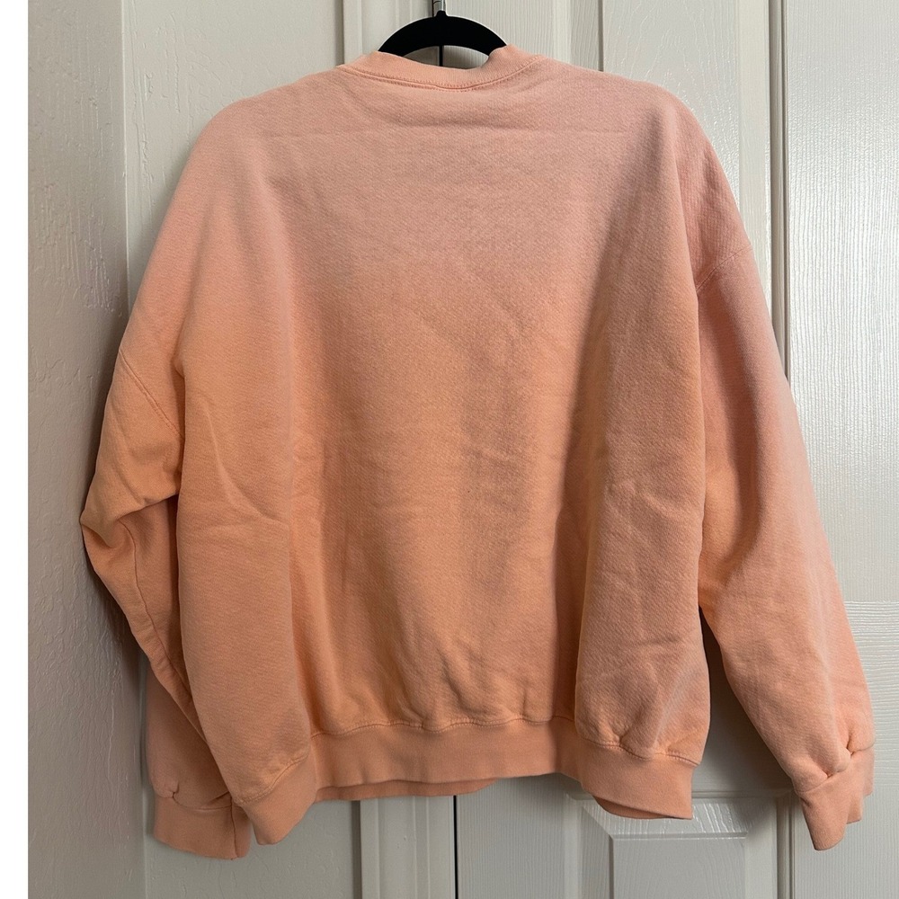 Vintage Crazy Shirt Hawaii Vail Sweatshirt Peach Embroidered Sun Logo Large USA - Picture 2 of 7